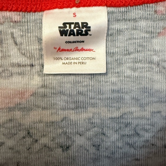 Hanna Andersson Star Wars PJ Set – Grogu Top S + Joggers M – Organic Cotton - Picture 5 of 9